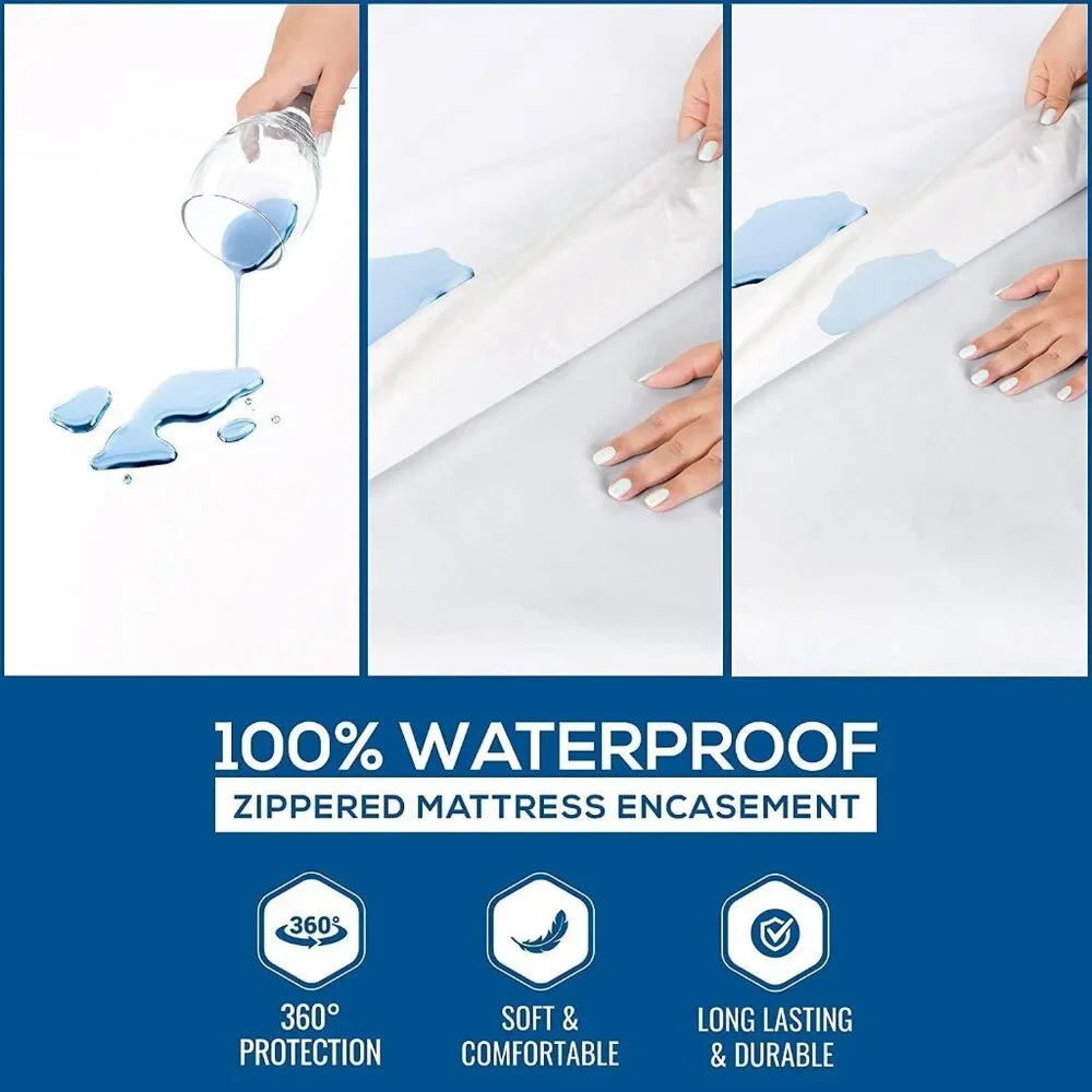 UTOPIA Bedding Waterproof Mattress Encasement Protector Sz Calif King White